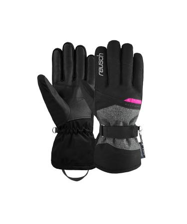 Reusch Women's Finger Gloves Hellen R-TEX XT 7771 Blck/Blck Melang/Pink Glo 8