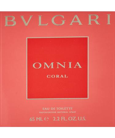 Bvlgari Omnia Coral Eau de Toilette Spray for Women 2.2 oz. Cedar Floral 5 Count (Pack of 1) - Buy Online on SooperMarket.com