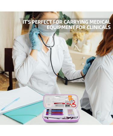 Premium Stethoscope Case for MDF & Littmann Models - Durable Purple with Mesh Pocket for Nurse Accessories - International Shipping Available - Buy Online on SooperMarket.com