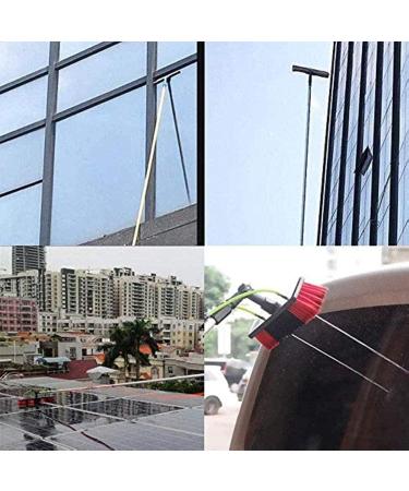 High Window Cleaning Kit with Pole Cleaning Pole easy to install and disassemble Washing Kit for Extension Poles 55cm Brush Head 10M/33FT - Buy Online on SooperMarket.com