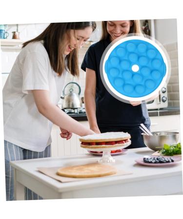 MAGICLULU 2 Pcs 18 Lollipop Mold Cake Trays Silicone Candy Molds 18-Hole Silicone Lollipop Cake Mold Silicone Mould Soap Molds Silicone Molds Cake Maker Baking Supplies Silica Gel Round Bluex2pcs 25X25X4cmx2pcs - Buy Online on SooperMarket.com