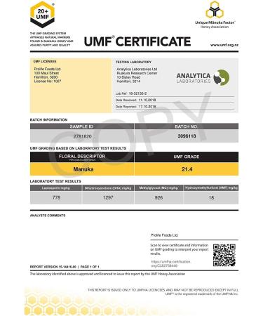 Haddrell's of Cambridge Manuka Honey | UMF 22+/MGO 970+ | Natural Premium New Zealand Manuka Honey | 250 Grams - Buy Online on SooperMarket.com