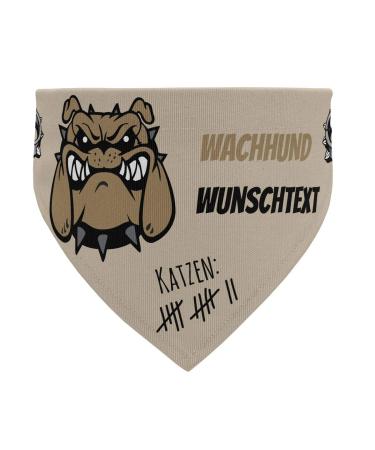 printplanet - Dog scarf with name or text - Scarf for dogs - Layout guard dog - Size L Size L guard dog