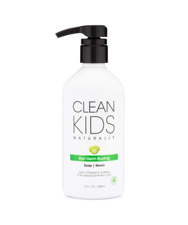 Gabriel Cosmetics Clean Kids Naturally Kiwi Germ Busting Soap  16 oz (1)