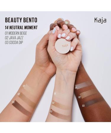 Kaja Beauty Bento Collection - Bouncy Eyeshadow Trio | Neutral Earthy Tones | Travel Size | 2019 Allure Best of Beauty Award Winner | 0.03 Oz - Buy Online on SooperMarket.com