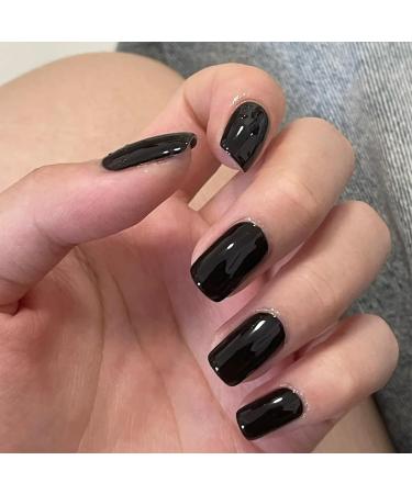 Black Nail Polish Nail Varnish Quick Dry Long Lasting Nail Polish Water Based Formula Non-toxic No Need Baking Nail Varnish for Women Girls DIY Nail Art Manicure at Home - Buy Online on SooperMarket.com