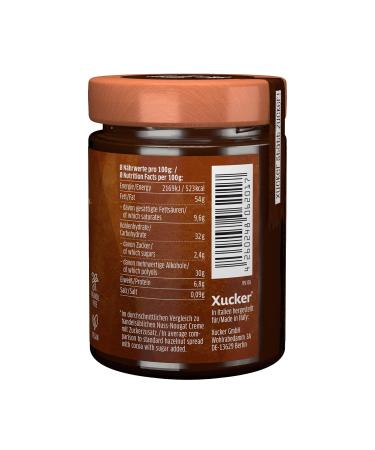 Xucker Nut-Nougat Cream | Vegan Low-Sugar Hazelnut Spread with Erythritol 33% Hazelnuts Palm Oil Free 300g - Buy Online on SooperMarket.com