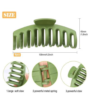 Buy Pack of 4 Non-Slip Plastic Hair Clips for Long Hair - Durable & Firmly Attached Women s Hair Accessories - Buy Online on SooperMarket.com