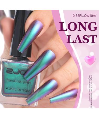 EONFAVE Holographic Nail Varnish - Chrome Nail Polish - White Shimmer Glitter Polish -Holographic Nail Varnish - Non Toxic Water Based Formula Glitter Nail Varnish - Long Lasting Women Girl Holographic Sliver - Buy Online on SooperMarket.com