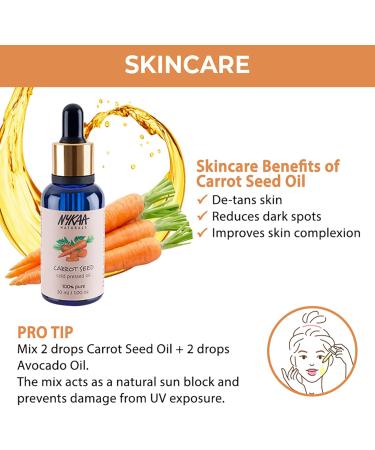 Nykaa Naturals 100 Percent Pure Cold Pressed - Carrot Seed For Women 1 oz Oil - Buy Online on SooperMarket.com
