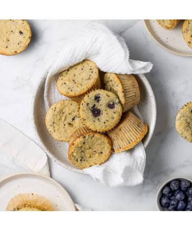 Miss Jones Baking Keto Blueberry Muffin Mix - Gluten Free, Low Carb, No Sugar Added - 10.57 oz - Diabetic, Atkins, WW, and Paleo Friendly - Buy Online on SooperMarket.com