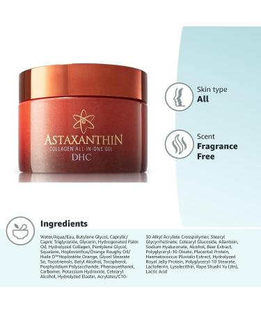 DHC Astaxanthin Collagen All-in-One Gel - Brightening Facial Moisturizer for All Skin Types - Buy Online on SooperMarket.com