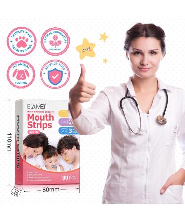 Sleep Mouth Strips 90 Pcs - Gentle Mouth Tape for Mouth and Snoring, Stop Snoring with Better Nose Breathing - Sleep Aids - Buy Online on SooperMarket.com