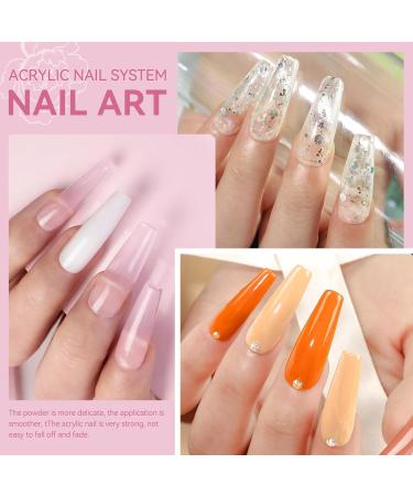 Coscelia Pink Acrylic Powder 2g Professional Acrylic Nail Powder Polymer for 3D French Nail Manicure Extension Nail Carving Beauty Gifts Long-Lasting No Need Nail Lamp Color-ya03-021 - Buy Online on SooperMarket.com