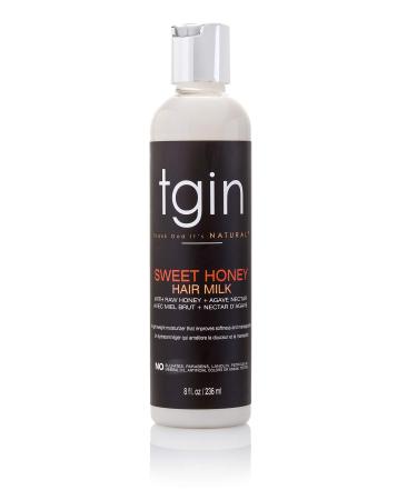 tgin Sweet Honey Hair Milk And Moisturizer For Natural Hair - Dry Hair - Curly Hair - Damaged Hair - 8 Oz