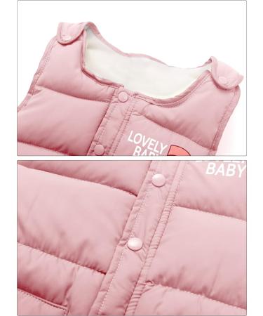 Happy Cherry Baby Winter Pants - Newborn Boys Girls Overall Ski Trousers - Infant Warm Snow Bib Pant - Toddler Windproof Padded Snowsuit Bottoms - Elastic Waist Zipper Outerwear - Pink (Size 90) - Buy Online on SooperMarket.com