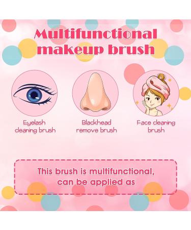 30-Piece Travel Soap Bottle & Lash Shampoo Brush Set | Eyelash Extension Cleansing & Blackhead Remover Tool | Foaming Pump Dispenser Bottle 50ML (White/Pink) - Buy Online on SooperMarket.com