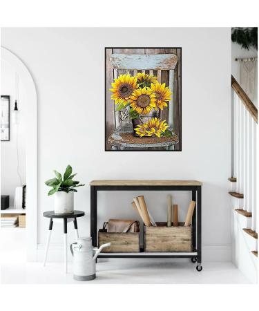 VIGEGU Flowers Cross Stitch Kit - 11CT Stamped & Counted DIY Embroidery for Beginners - Home Decor - 12x16inch - Buy Online on SooperMarket.com