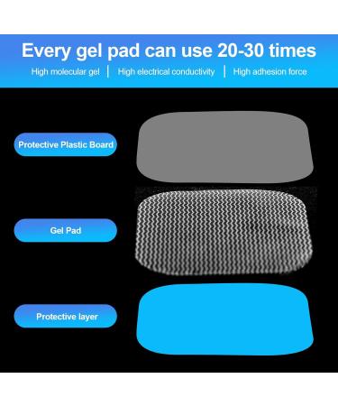Elthmpr 30 EMS Gel Pads - Hydrogel Muscle Stimulator Replacement for Abdominal Trainer | Perfect for Muscle Training & Fitness - Buy Online on SooperMarket.com
