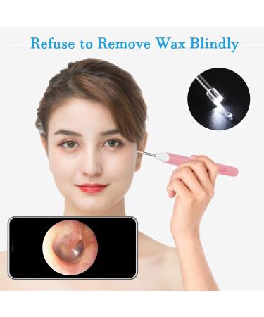3.9mm Otoscope Ear Endoscope for Ear Wax Removal | 6-Light Ear Inspection Camera HD Waterproof Ear Scope for Kids and Adults | Pink | Compatible with Android iPhone - Buy Online on SooperMarket.com