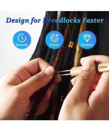 6PCS Durable 0.75mm Dreadlock Crochet Needle Set | Interlocking Tool for Maintaining Real Dread Locs - Buy Online on SooperMarket.com
