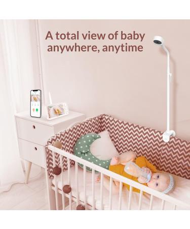 Peekababy Smart Baby Monitor with Camera and Audio | 5'' LCD Screen | Cry Detection | Sleep Analysis | 2-Way Talk | Clear Night Vision | Gift for Baby Shower - White - Buy Online on SooperMarket.com