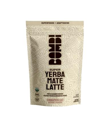 Bombi Organic Yerba Mate Latte - Yerba Mate, Mushroom Superfoods, and Adaptogens | Instant Drink Mix Powder | Clean Energy, Increase Focus, Enhance Mood | Yerba Mate, Oat Milk, Lions Mane Mushroom, and Cordyceps Mushroom | Certified Organic | Vegan | Dair
