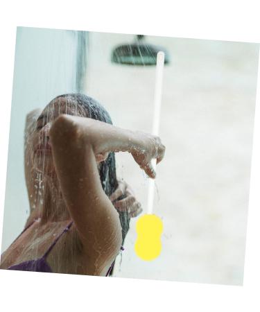Mikinona Long Handle Bath Sponge Shower Scrubbing Brush Massaging Showerhead Men Body Wash Sponges for Bathing Shower Scrub Brush for Body Mens Shower Gel Exfoliating Bath Scrubber Pp - Buy Online on SooperMarket.com