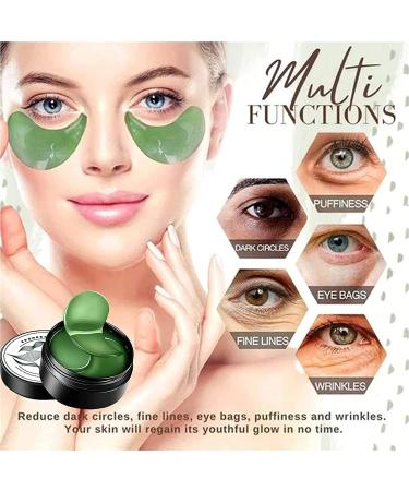 Seaweed Eye Mask for Wrinkle Removal & Dark Circles - 60 PCS Tightening Eye Patches for Puffy Eyes & Revitalized Skin - Buy Online on SooperMarket.com
