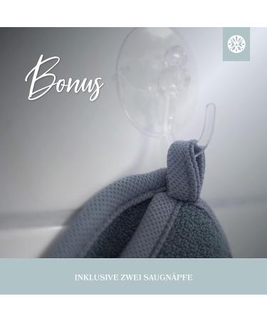 Shop Lowell 2-Piece Exfoliating Peeling Glove Set for Body & Face - Hammam Glove Bonus Peeling Guide & Suction Cups - Gray - Buy Online on SooperMarket.com