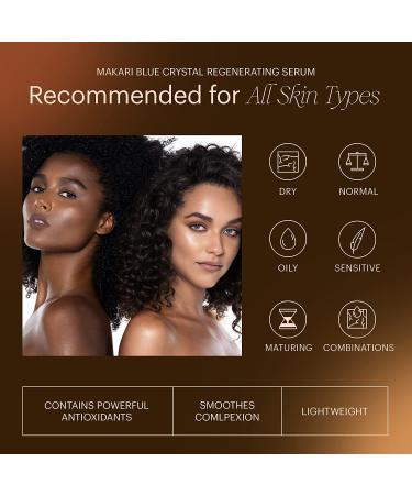 Makari Blue Regenerating Crystal Serum 1.7 OZ | Brightening & Tightening Body Serum with Natural Glutathione | Anti-Aging Dark Spot Reduction & Even Complexion - Buy Online on SooperMarket.com