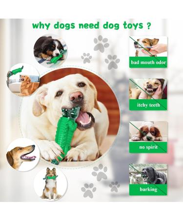 ALEATH Indestructible Dog Chew Toy for Large & Medium Breed - Tough Dog Toys for Aggressive Chewers - Green - Buy Online on SooperMarket.com