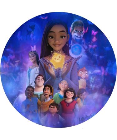 Disney Wish No. 3 Cake Picture for Birthday with Disney Wish Motif: Edible Photo for Cakes Cake Topper Diameter 20 cm - Buy Online on SooperMarket.com