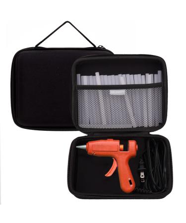 MGZNMTY Hard Storage Case Compatible with Mini Hot Glue Gun Kit and Hot Glue Sticks (Only Storage Case)