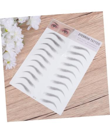 CIMAXIC 2pcs 3d eyebrow stickers suit realistic eyebrow tattoos Makeup eyebrow shape stencil Miss - Buy Online on SooperMarket.com