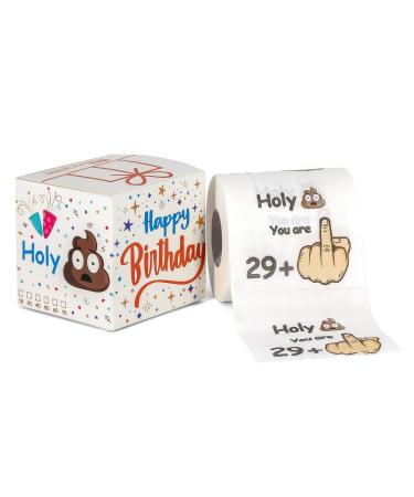 Original funny toilet paper for 30th birthday - 29 + 1 - birthday for women & men - decoration 30th birthday with packaging - joke article - 1 roll with 250 sheet each soft
