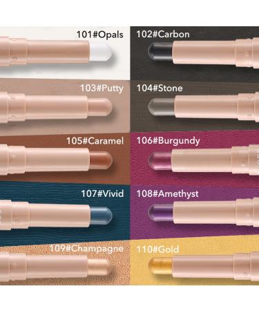 Matte White Highlighter Cream Eyeshadow Stick | Waterproof Eye Brightener Pen | Smooth & Easy to Apply | Opals White Matte - Buy Online on SooperMarket.com