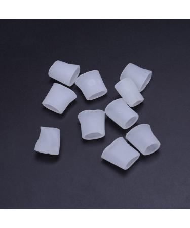 ROSENICE Gel Toe Protector Corn Separator for Little Toe 5 Pairs (White Open) - Buy Online on SooperMarket.com
