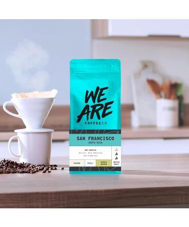 Coffee Ground for Cafetiere 227g Bag Costa Rica Ground Coffee Chocolate & Fruits Notes 100% Arabica Medium Roast Speciality Freshly Roasted Single Origin (We Are Coffee Co) Ground Cafetiere 227 g (Pack of 1) - Buy Online on SooperMarket.com