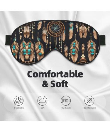 SSIMOO Adjustable Feather Sleep Mask - Breathable & Fashionable Eye Mask for Comfortable Sleep - International Shipping Available - Buy Online on SooperMarket.com