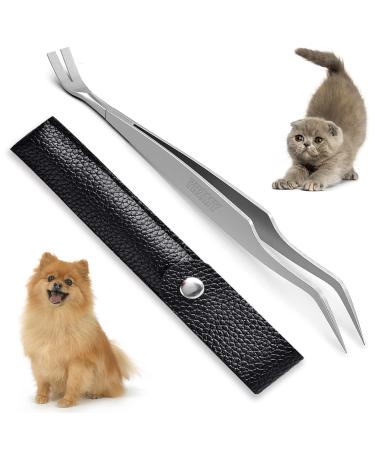 YHZMY 1 Pack Stainless Steel Tick Remover Tool Tick Removal Tool Set Stainless Steel Tick Remover Tick Removers Stainless Steel Professional Fleas Ticks Remover Kit for Humans Dogs Cats