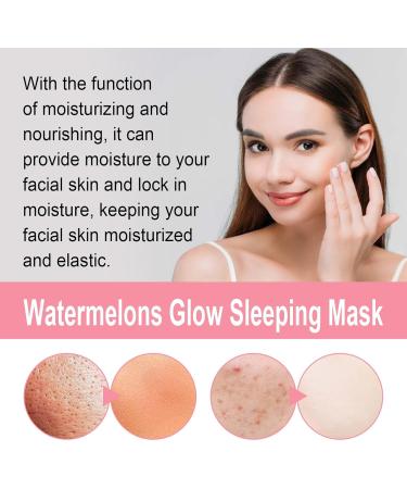 Nmbol Watermelon Sleep Mask 50 ml*2 Watermelon Skincare Phosphorescent Skin Care melon Glow Niacinamide Moisturize Lightening Serum Hydrate And Lightening - Buy Online on SooperMarket.com