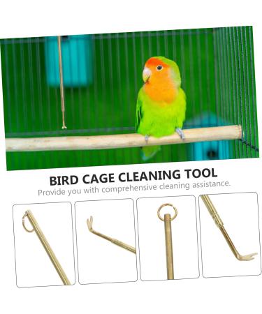 PRETYZOOM Bird Cage Cleaning Tool Bird Poop Cleaning Tools Jewelry Cleaning Kit Birds Brass Hamster 33X3X0.5CM As Shown - Buy Online on SooperMarket.com