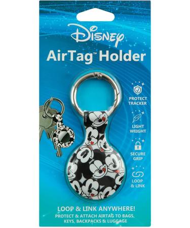 Disney Mickey Mouse Holder for Apple Airtag - Protective Tracker with Keychain for Dog Bags Keys - Disneyland Essentials Mickey Faces - Buy Online on SooperMarket.com