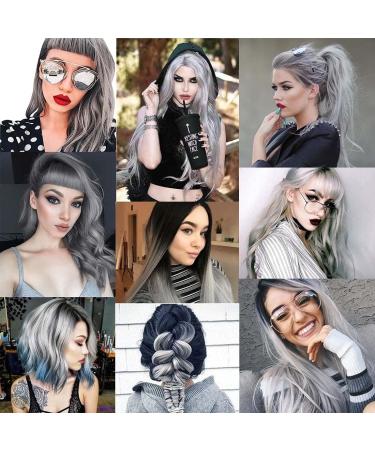 12 Pcs Colored Hair Extensions Colorful Clip in Hair Extensions 22 inch Synthetic Straight Hair Extensions for Kids Girls Women Cool - Buy Online on SooperMarket.com