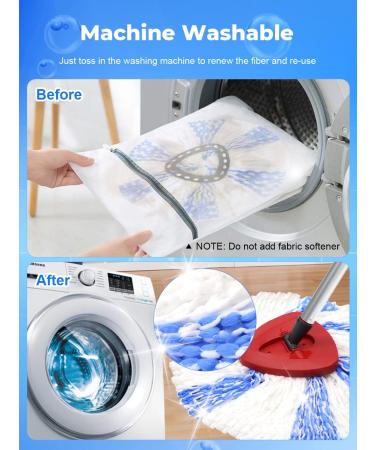 4 Pack O Cedar EasyWring Mop Head Replacements - Compatible with O Cedar 1 Tank Microfiber Mop - Rotating Base, Machine Washable - Buy Online on SooperMarket.com
