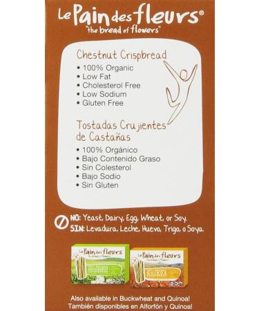 Pain des Fleurs Chestnut Crispbread 4.4oz - Gluten-Free & Delicious - Buy Online on SooperMarket.com