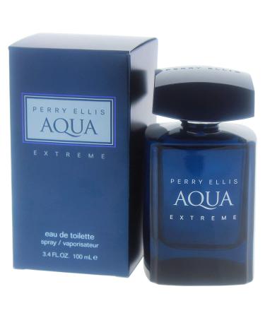 Perry Ellis Aqua Extreme Eau De Toilette Spray 3.4 Fl Oz - Long Lasting Fragrance for Men - Buy Online on SooperMarket.com