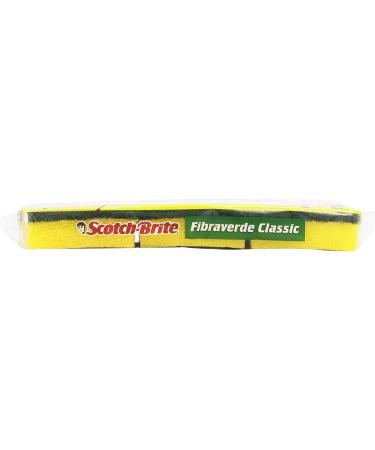 Scotch Brite Classic Fibraverde Sponge Always Maximum Effectiveness Long Lasting - 2+1 Pieces - Buy Online on SooperMarket.com
