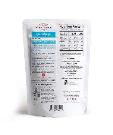 Miss Jones Baking Confetti Pop Oat Pancake and Waffle Mix - Gluten Free, 10g Protein, 100% Whole Grains - 13.99 oz - Buy Online on SooperMarket.com